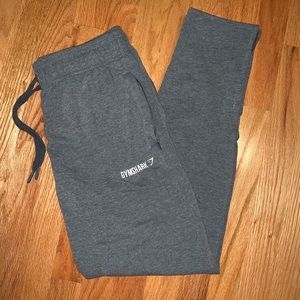 Gymshark Grey Joggers Size M zip ankle